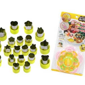 콩콩도시락 도시락 꾸미기 소풍 야채커터+햄치즈커터 세트
