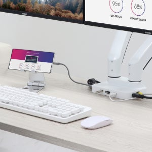 듀얼 PMA2D 전용 도킹스테이션 클램프 카멜마운트 모니터거치대 모니터암 브라켓