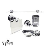 500 욕실 악세사리 SET 크롬 비누대 컵대 수건걸이 휴지걸이