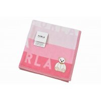 FURLA 훌라 핸드 타월 핑크 곰 손수건