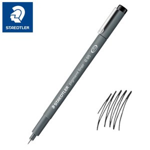 스테들러 피그먼트 라이너 0.05mm 캘리그라피 드로잉 제도 고급 수입 디자이너 펜