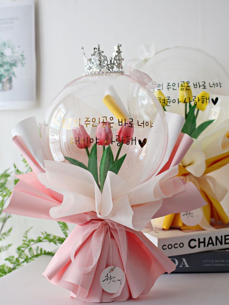 학예회 꽃다발 풍선 대구 경산 튤립 졸업식 꽃풍선 학사모