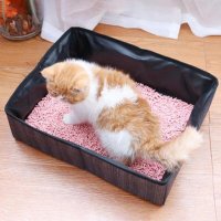 휴대용 고양이 화장실 훈련 장치 교육 Bedpans 강아지 좌석 패드 트레이너 실내 청소