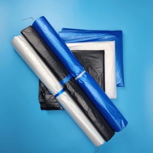 재활용비닐봉투 대용량 투명 평판 분리수거 봉지 일자형 쓰레기봉투 소 25L 100매