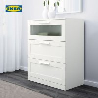 IKEA BRIMNES Bailing 모던 심플 화이트 서랍 장 수납 북유럽