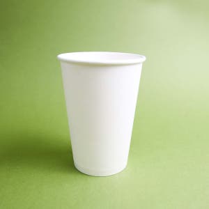 84파이 400ml(13온스) 90파이 무지 테이크아웃 종이컵 일회용 100개