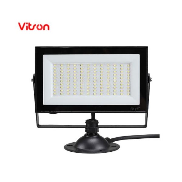 비츠온 LED 투광등 50W 사각투광기 투광등 IP67 간판등 공장등 흑색바디 주광색