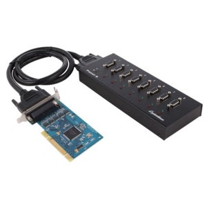 시스템베이스 8포트 시리얼카드+패널 PCI RS232 Multi-8/LPCI 232