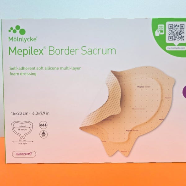 메필렉스 보더 세이크럼 16x20cm 10매 1박스 Mepilex Border Sacrum