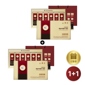 +PNBG 풍년보감 6년근 고려홍삼정 에브리데이100 홍삼스틱 15g x 60포 선물세트 1세트+1세트