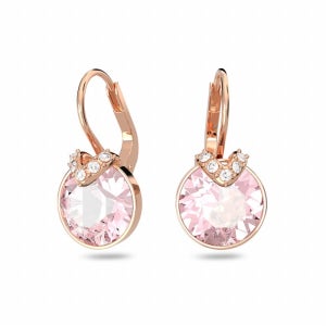 [스와로브스키/본사정품] Bella 핑크 로즈골드 드롭 귀걸이 5662114