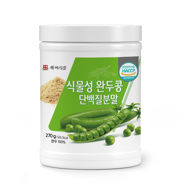 백세식품 독일산 식물성 <b>완두콩 단백질</b> 분말 270g 1개