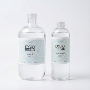 기포 냄새 없는 2액형 3:1 크리스탈 레진 공예 용액 투명 레진 아트 재료 1kg
