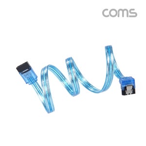 NBD201 SATA3 하드 플랫 케이블- Blue/꺾임/클립/50cm