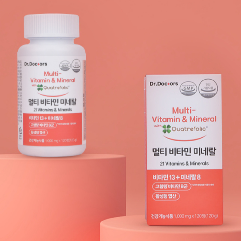 자연유래 데일리 멀티 비타민 미네랄 천연종합 보충제 여성 남성 포맨 우먼