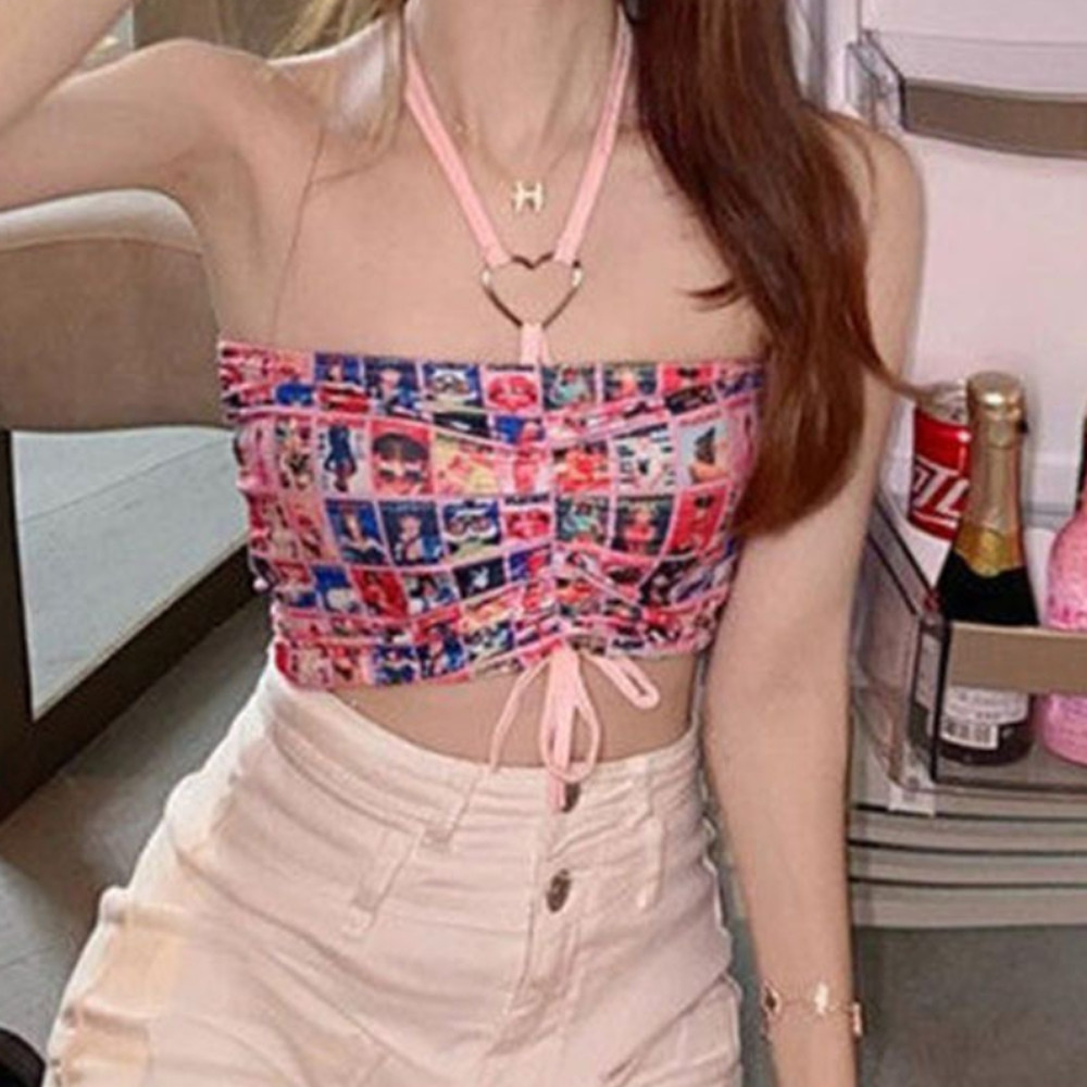 휴양지 해외 여행 여름 옷 탱크 탑 홀터넥 크롭 비치 휴가 바캉스 룩 노브라 레이어드 동남아 파티 클럽