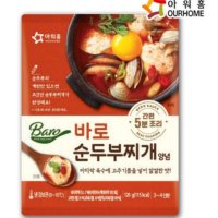 아워홈 바로 순두부 찌개 양념 120g