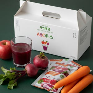자연애담 맛있는 ABC주스 사과 제주당근 비트 에이비씨 야채 100ml 30포