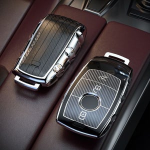 벤츠 E클래스 W213 스마트 키케이스 키홀더 키커버-TPU 카본 스타일