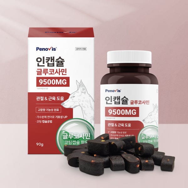 페노비스 강아지 관절 영양제 슬개골 탈구 고관절 조인트 인캡슐 글루코사민 90g