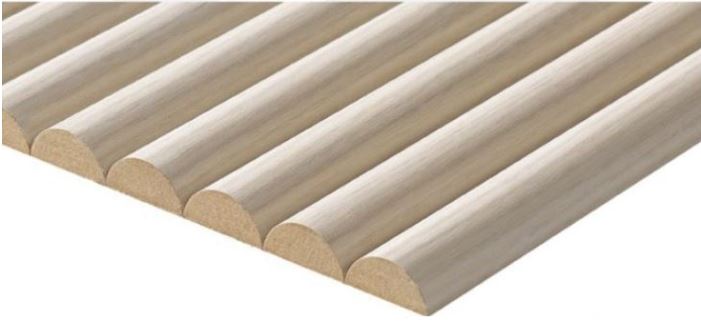 방염 템바보드 반달 랩핑 9T 12T 15T (1200x2400mm) 아트월 템버