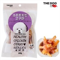 더독 강아지 간식 대용량 소프트 치킨 고구마 100g 말랑한 닭가슴살 애견 간식