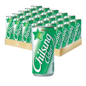 칠성사이다 210ml 30캔 미니 캔음료 탄산 음료수 롯데칠성음료