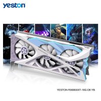 Yeston Radeon RX 6800 XT GPU 16GB GDDR6 256bit 7nm 2105/16000MHz 게임용 데스크탑 컴퓨터 PC 비디오 그래픽 카드 지원 DP/H