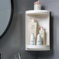 360 Degree Bathroom Corner Storage Shelves Rotating