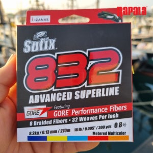라팔라 서픽스 832 고어 8합사 270m 멀티컬러 0.8호