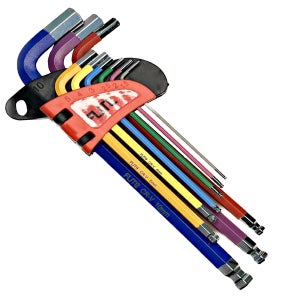 고급형 무지개 육각 볼 렌치 9피스 세트