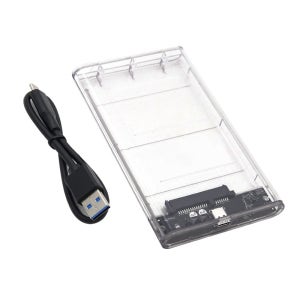 C타입 외장하드 투명 케이스 2.5형 HDD SSD SATA 5Gbps 노트북 4TB