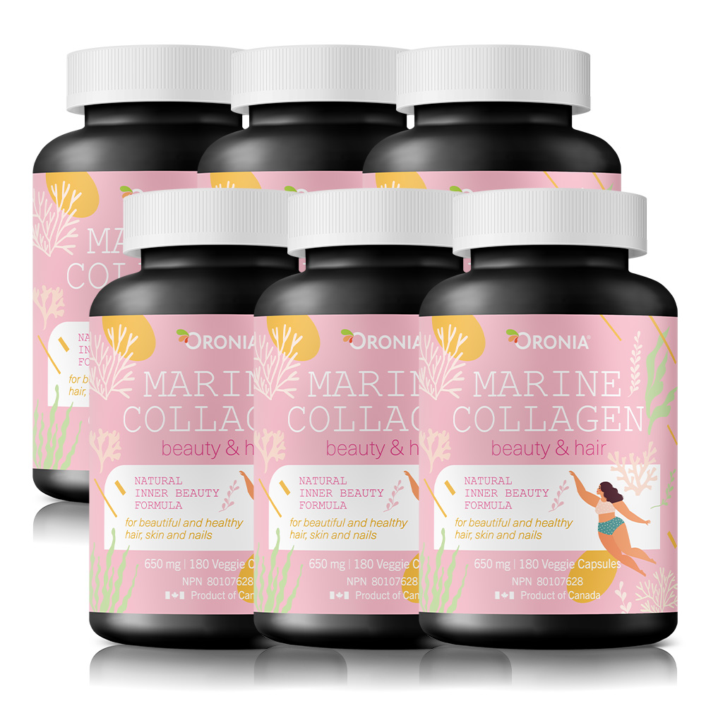 오로니아 마린 <b>콜라겐</b> 뷰티 앤 헤어 180캡슐 x 6개