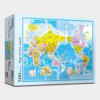 세계 지도 500피스 PL641 / 세계 지도 퍼즐 1000 500 피스 미니 직소