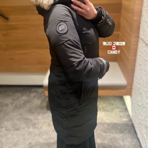 캐나다구스 여성 켄톤 파카 블랙 라벨 헤리티지 롱패딩 점퍼