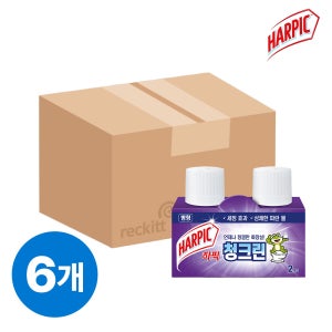하픽 청크린 병형 변기세정제 2개입, 6개