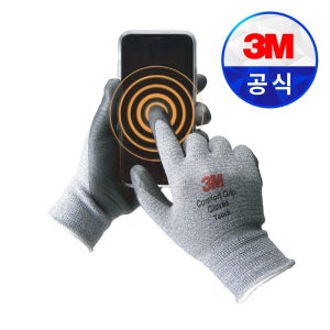 3M 컴포트그립 Touch 터치 스마트폰 다섯손가락터치 안전 작업 장갑 1개입