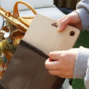 [아트카] 너도밤나무 캠핑 도마+파우치 SET