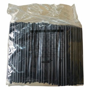 PP빨대 7mm210mm 일자검정 벌크 1봉500개