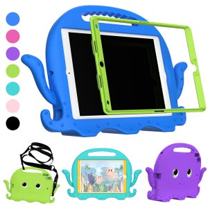 아이패드 프로2세대 10.5인치 2017년 문어 캐릭터 스트랩 펜수납 에바폼 태블릿 케이스