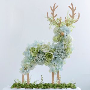 북유럽 사슴 거실 장식품 꽃 소품 인형 조형물 인테리어 데코