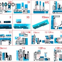오리지널 마더보드 접착 스티커 메인 보드 FPC 커넥터 인감 스폰지 테이프 폰 11 12 13 14 프로 맥스 X XS XR 7 8 플러스