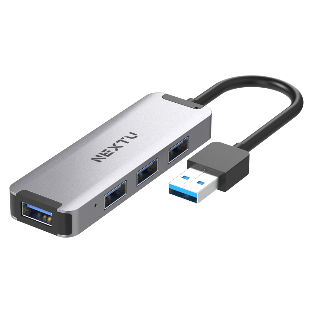 NEXT-664U3 USB 3.0 4포트 무전원 알루미늄 USB허브 5Gpbs