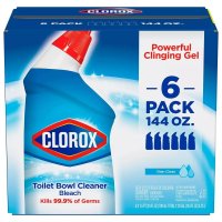 Clorox 화장실 볼 클리너 블리치 파워 클리닝 젤 레인 클린 24oz(709ml) x 6개