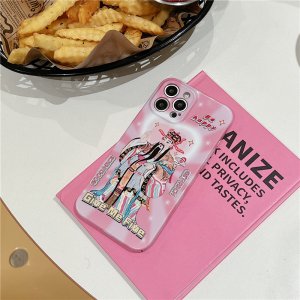 핑크재신 차이나 아이폰14프로맥스 애플11 럭셔리 특이한 화려한 고급 캐릭터 하드 케이스