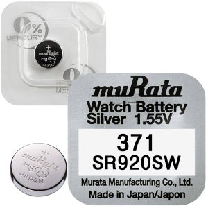 SONY 무라타 SR920sw / 371 시계건전지 1.55V (10알/1팩)