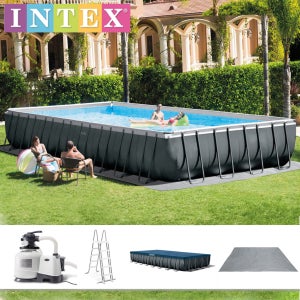 인텍스 울트라 XTR 수영장 9.75M 26374KR 사각 프레임 인덱스 가정 대형 풀장