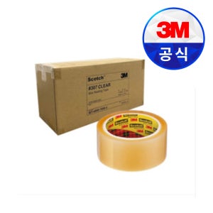 3M 박스테이프 307 48MMX40M OPP 투명 이사 포장용 택배 (1BOX 50EA)