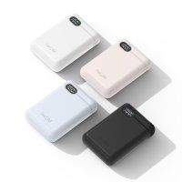 리큐엠 20W 고속충전 LCD잔량표시 10000mAh 미니 보조배터리 QP1000A