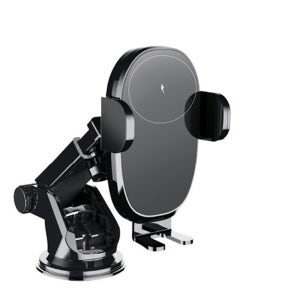 디핏 15W 차량용 고속 무선충전 FOD 오토슬라이딩 거치대 대시보드 송풍구